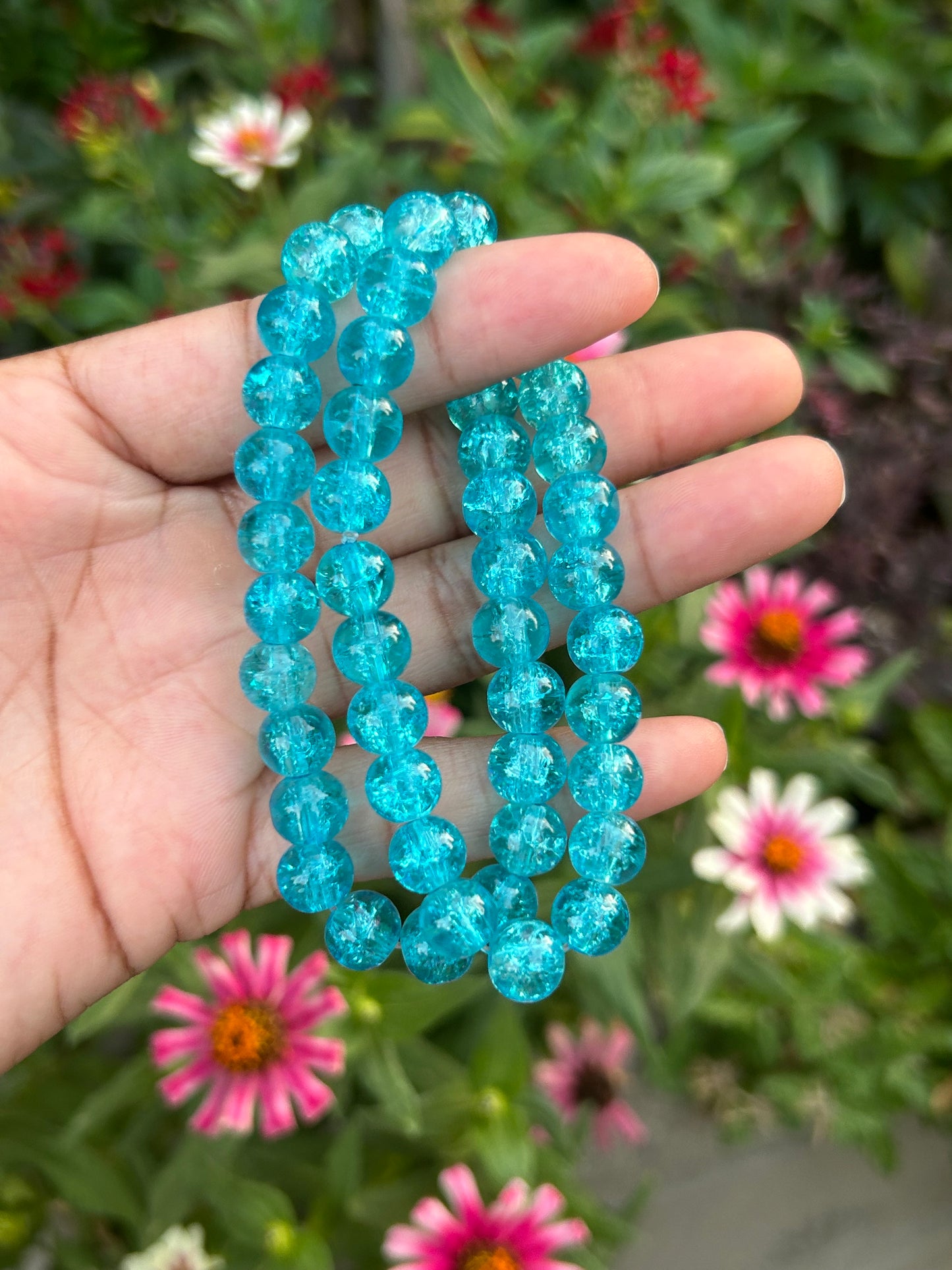 Glass Crackle Bracelet