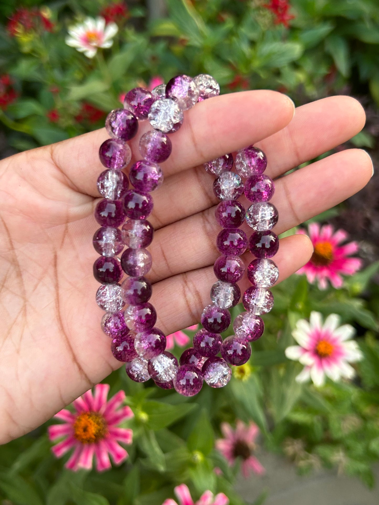 Glass Crackle Bracelet
