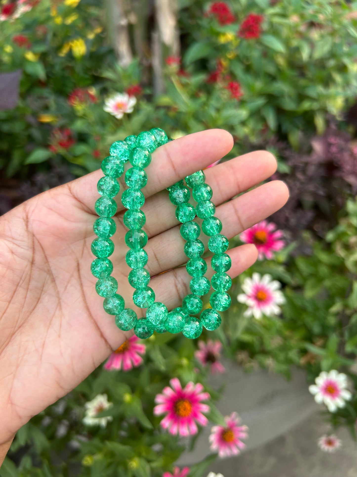 Glass Crackle Bracelet
