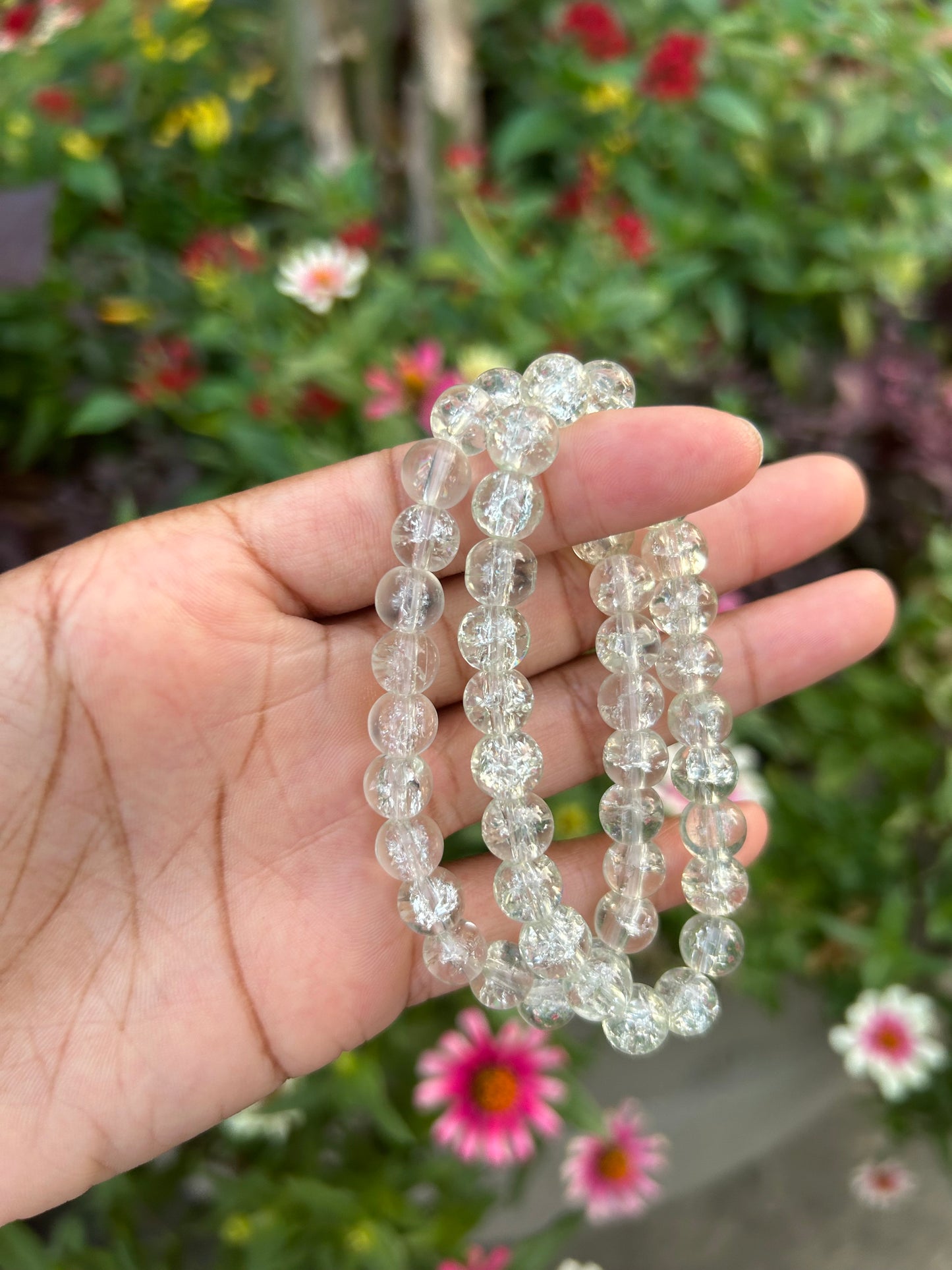 Glass Crackle Bracelet