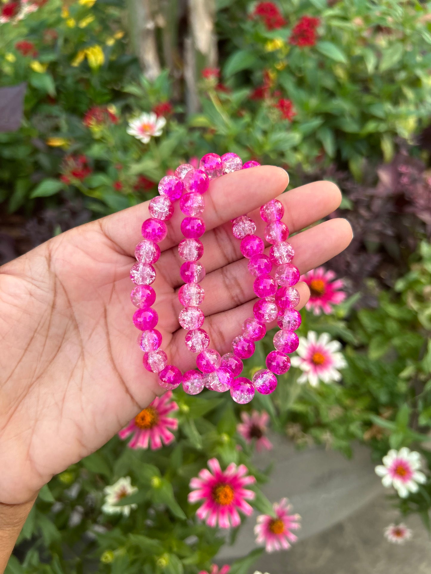 Glass Crackle Bracelet