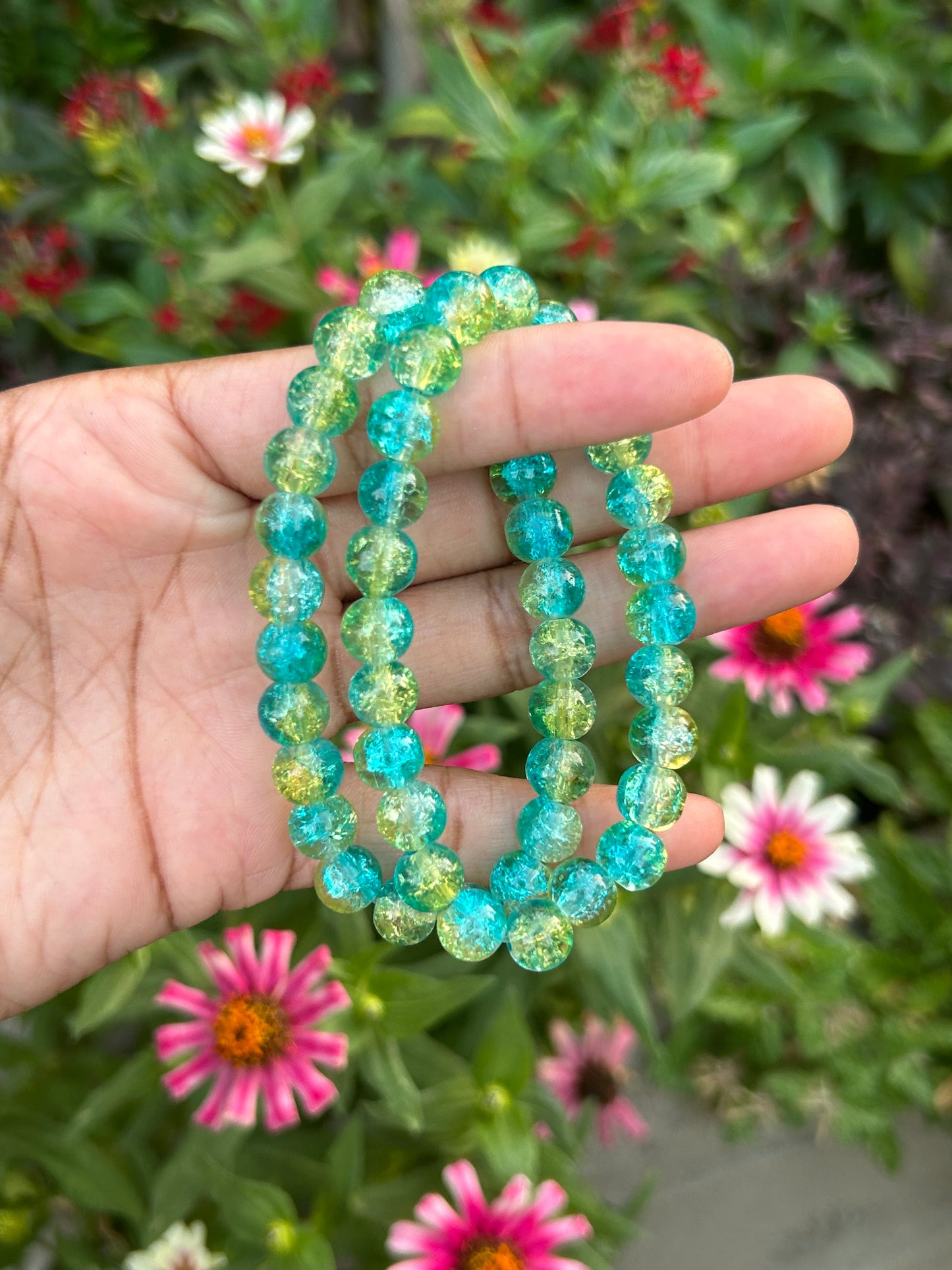 Glass Crackle Bracelet