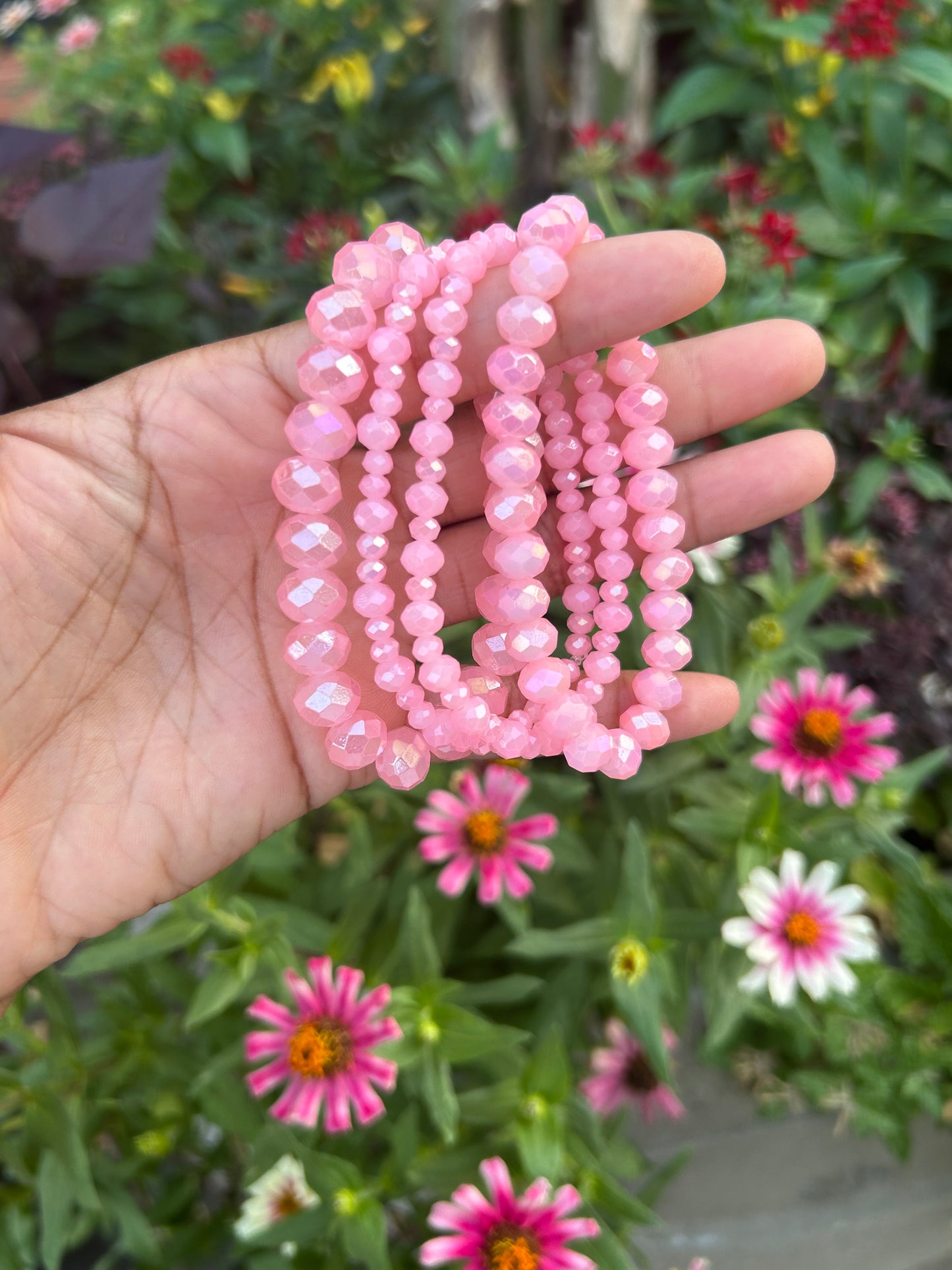 Iridescent Stack Bracelets 