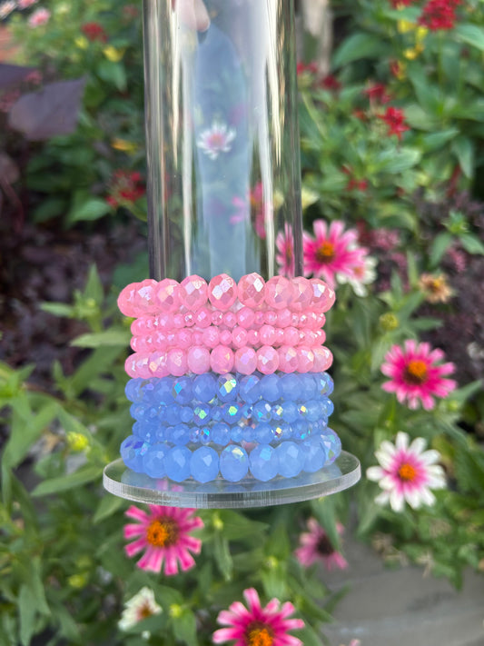 Iridescent Stack Bracelets ￼
