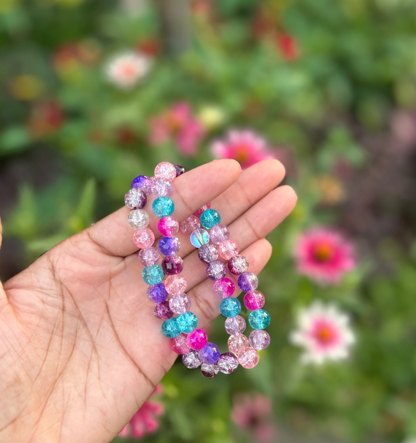 Glass Crackle Bracelet