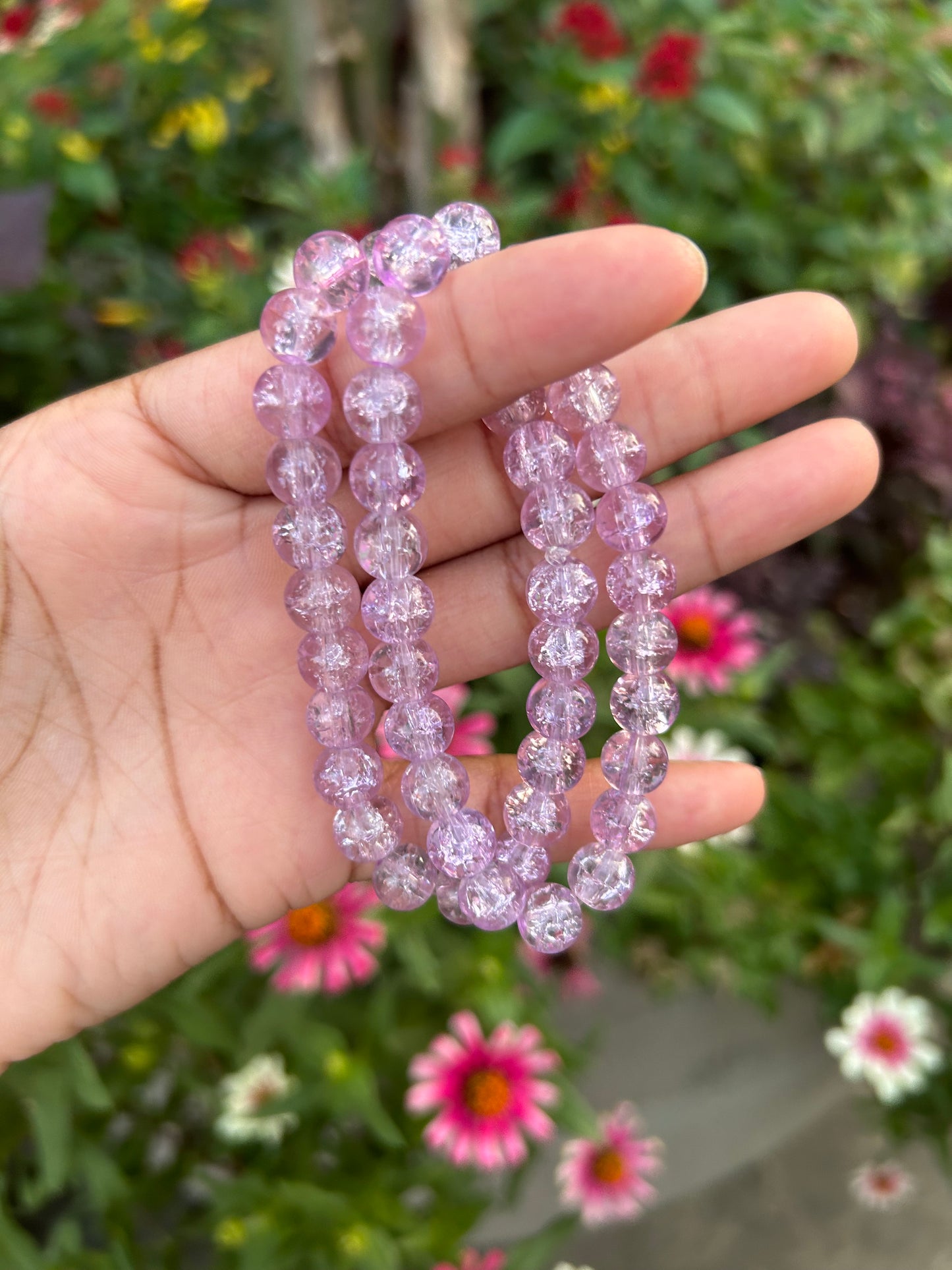 Glass Crackle Bracelet