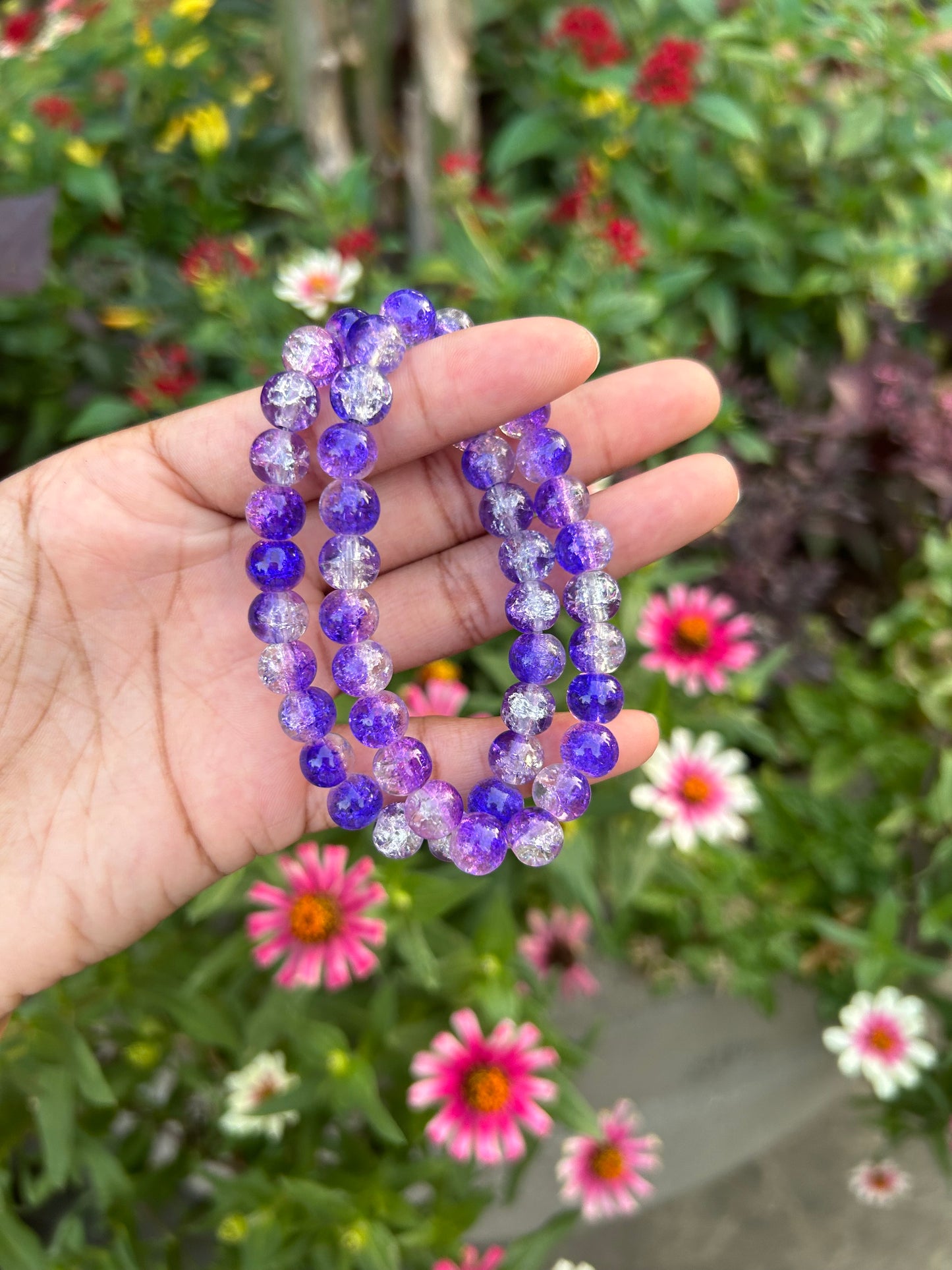 Glass Crackle Bracelet
